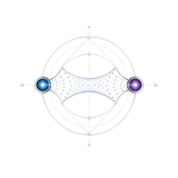 Adjacency Theory logo — two nodes joined by a relation